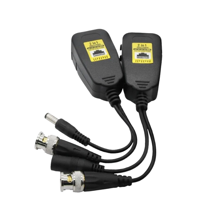 HD CCTV Balun BNC Converter - 8MP, RJ45, Supports 300M Transmission